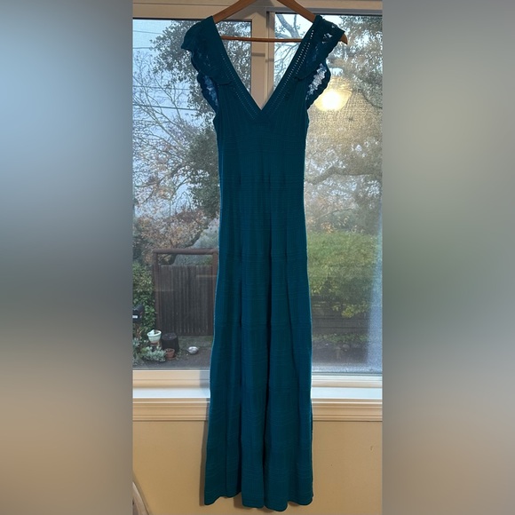 Sezane Blue Ruffled Dress - Picture 5 of 5